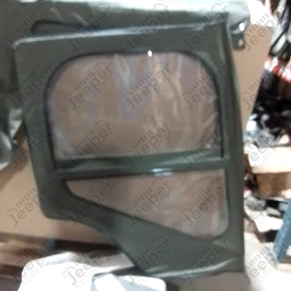 N.O.S. : Bâche capotage de remplacement sans aucune fixation (marque Kayline) couleur verte pour Jeep M38A, CJ5