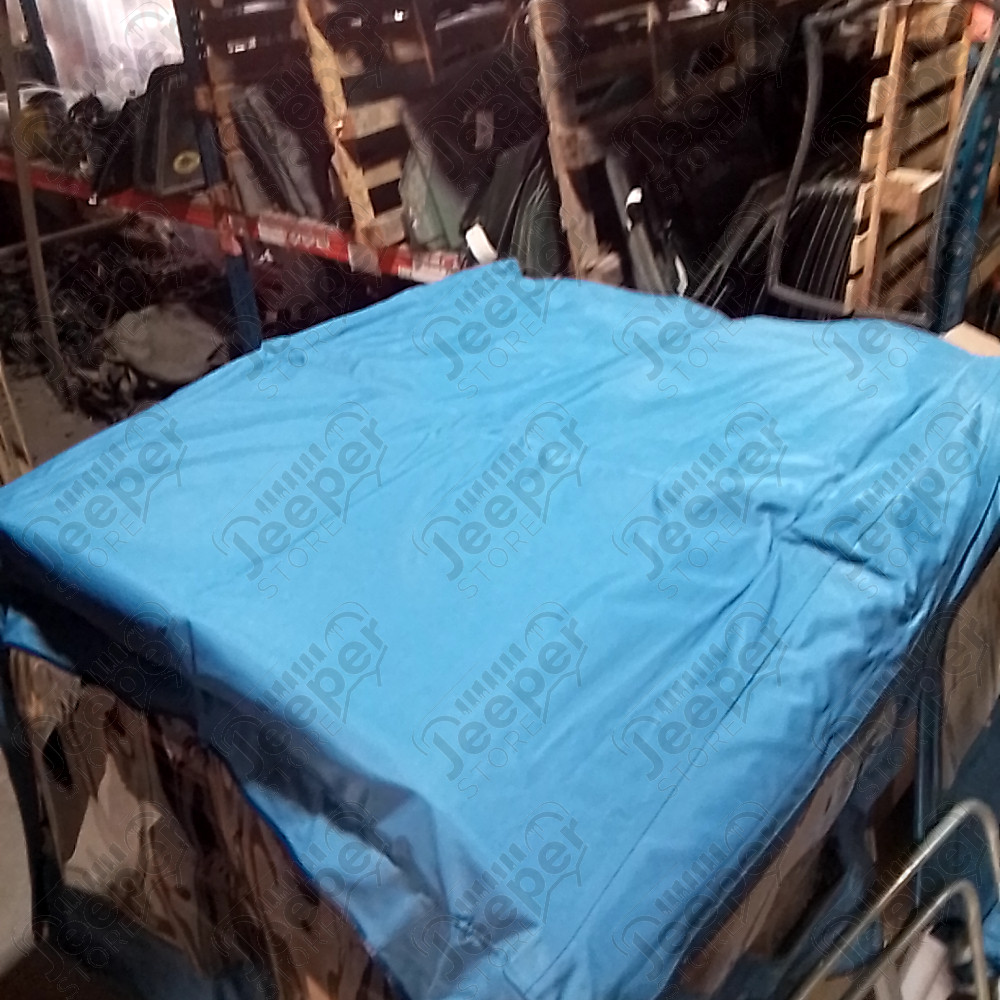 N.O.S. : Bâche capotage de remplacement avec fixation (marque Bestop) couleur bleu pour Jeep MB, M201