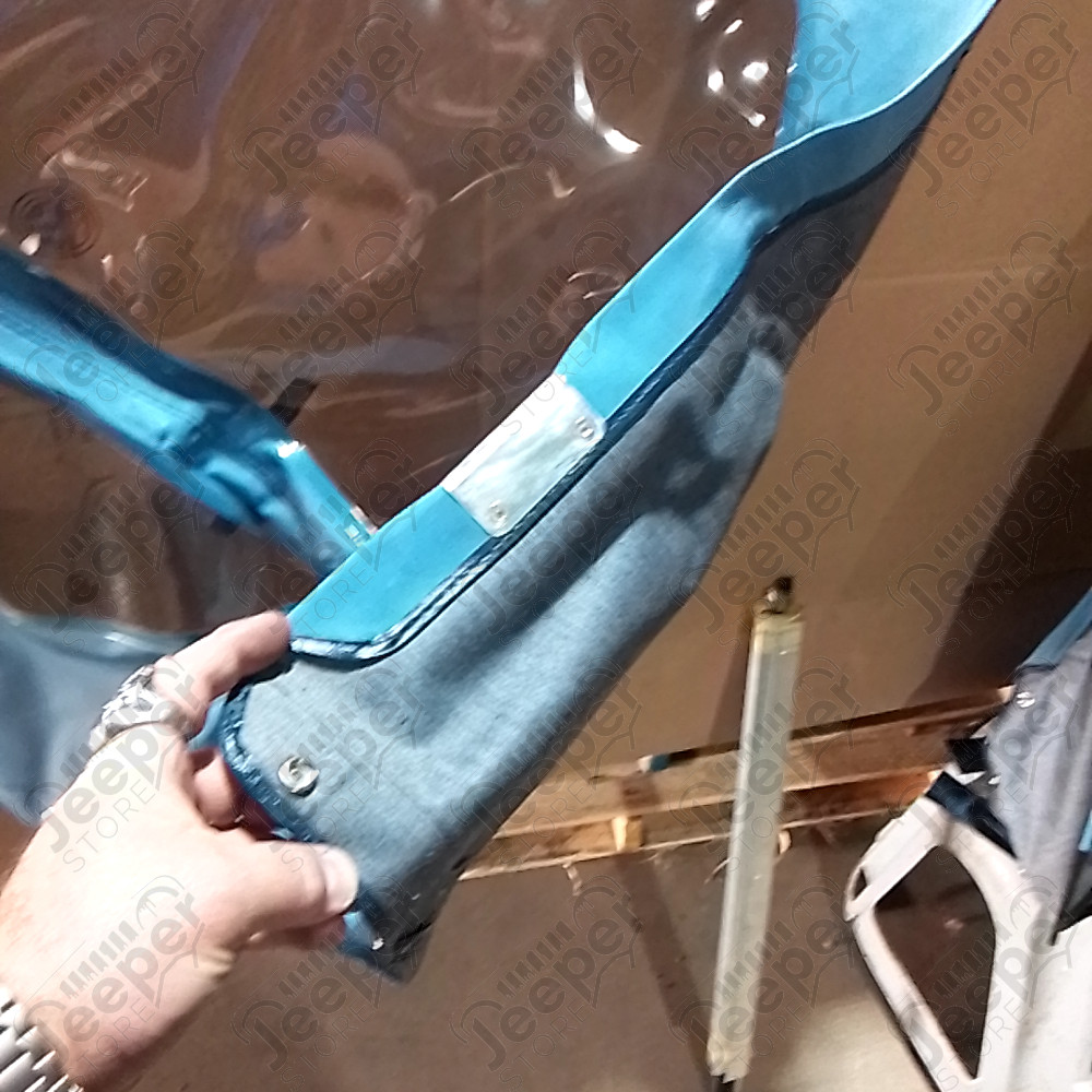 N.O.S. : Bâche capotage de remplacement avec fixation (marque Bestop) couleur bleu pour Jeep MB, M201