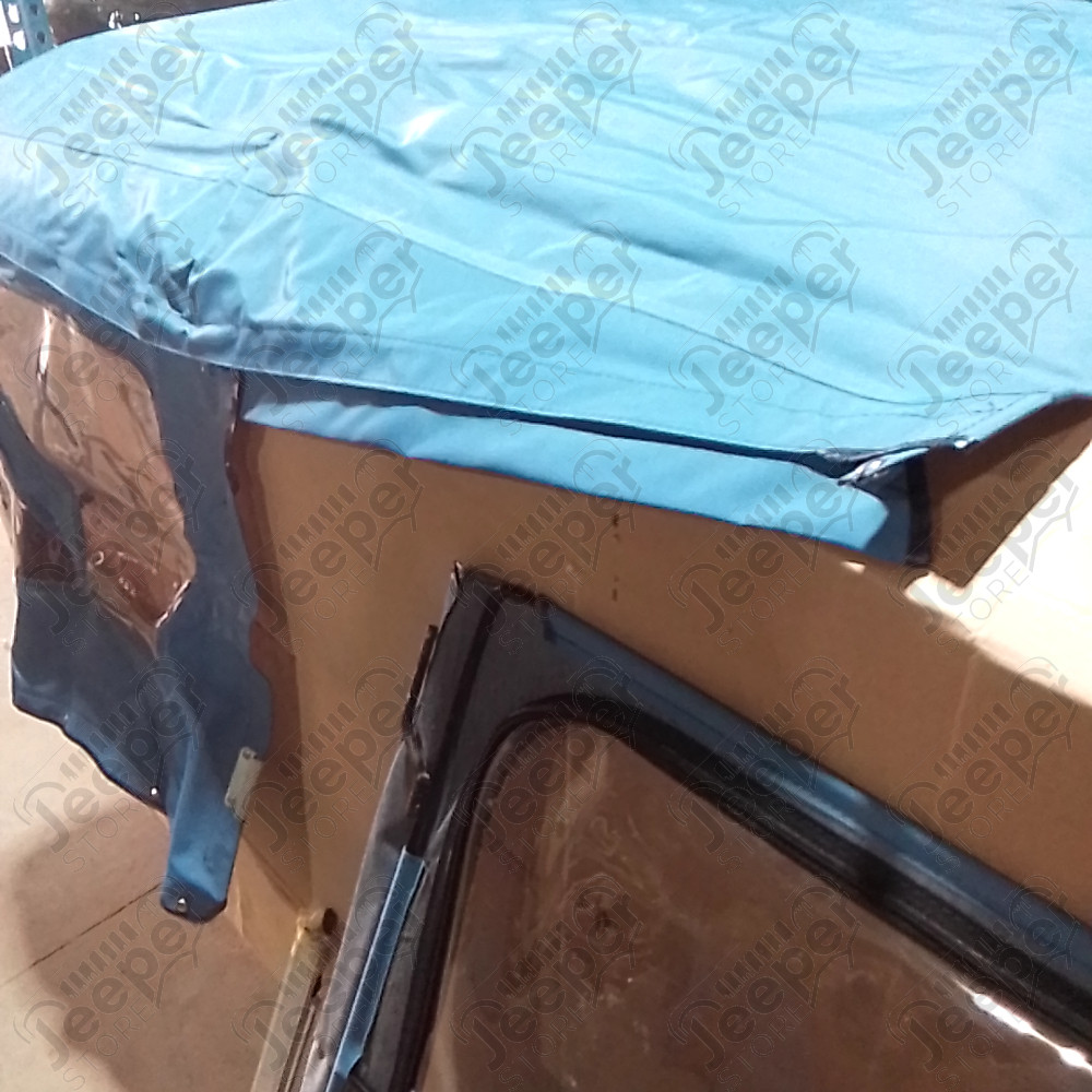 N.O.S. : Bâche capotage de remplacement avec fixation (marque Bestop) couleur bleu pour Jeep MB, M201