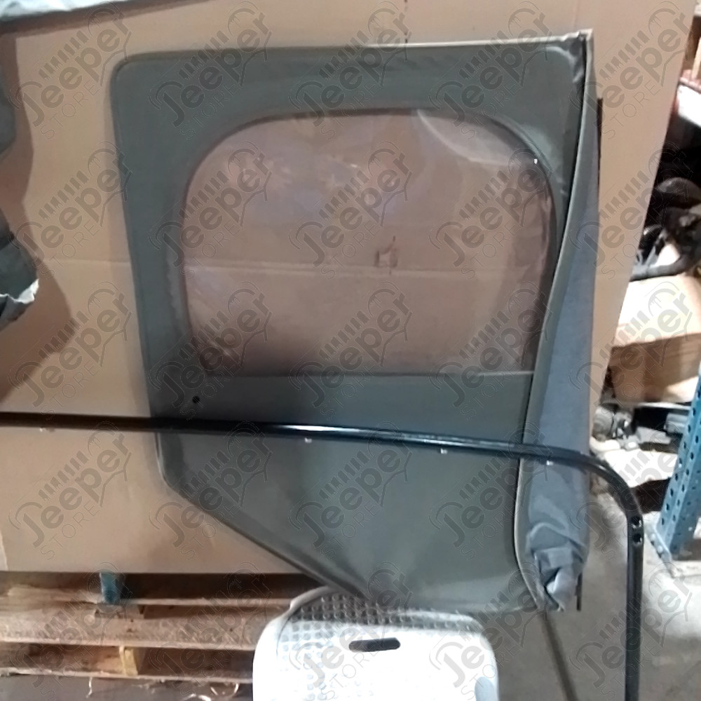 N.O.S. : Bâche capotage de remplacement avec fixation (marque Kayline) couleur verte khaki pour Jeep M38, CJ3A, CJ3B