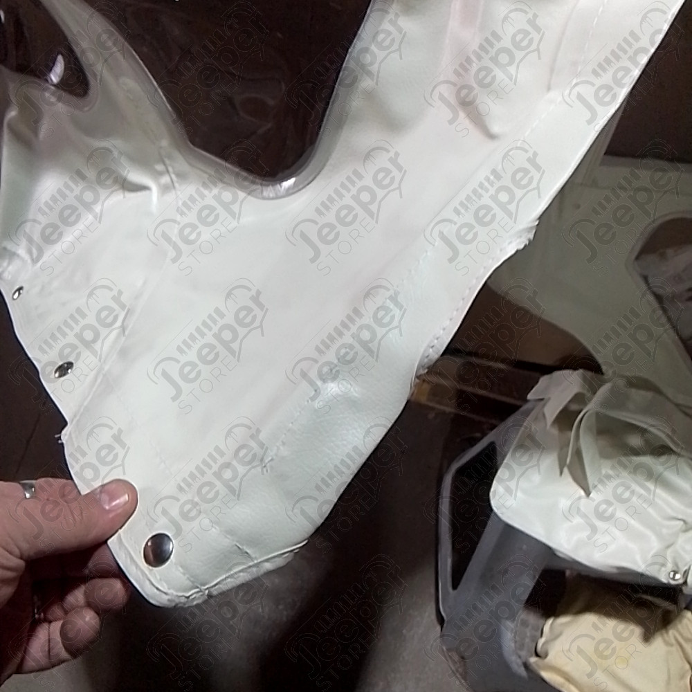 N.O.S. : Bâche capotage de remplacement avec fixation partielle (marque Bestop) couleur blanche pour Jeep MB, M201