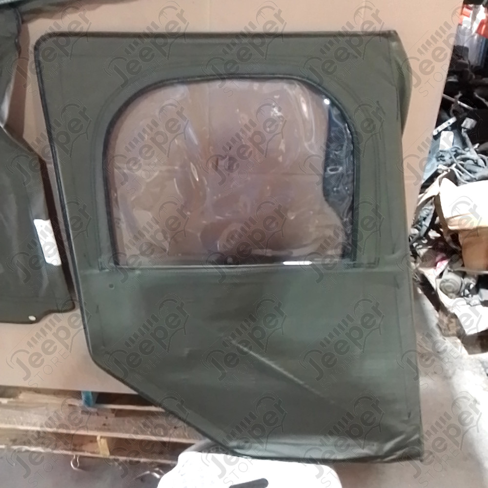 N.O.S. : Bâche capotage de remplacement sans aucune fixation (marque Kayline) couleur verte pour Jeep MB, M201