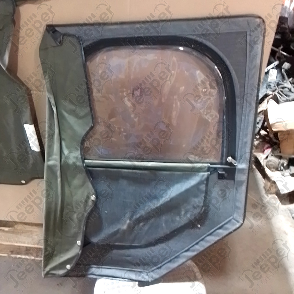 N.O.S. : Bâche capotage de remplacement sans aucune fixation (marque Kayline) couleur verte pour Jeep MB, M201