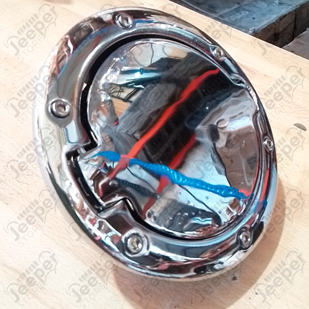 Occasion : Trappe à carburant plastique chromée pour Jeep Wrangler JK