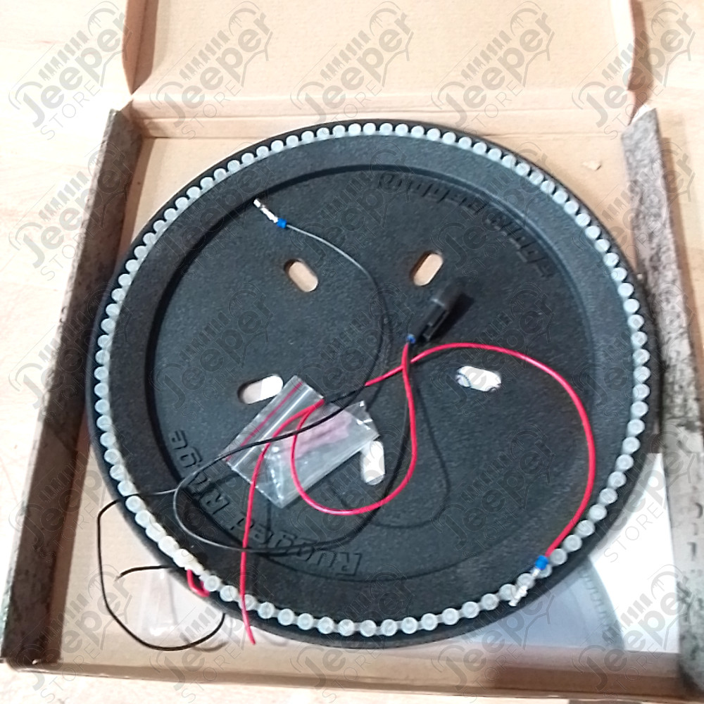 Occasion : 3eme feu stop rond à LED pour roue de secours universel (4 LEDS HS) pour Jeep KJ, JK, TJ, YJ, CJ8, CJ7, CJ6