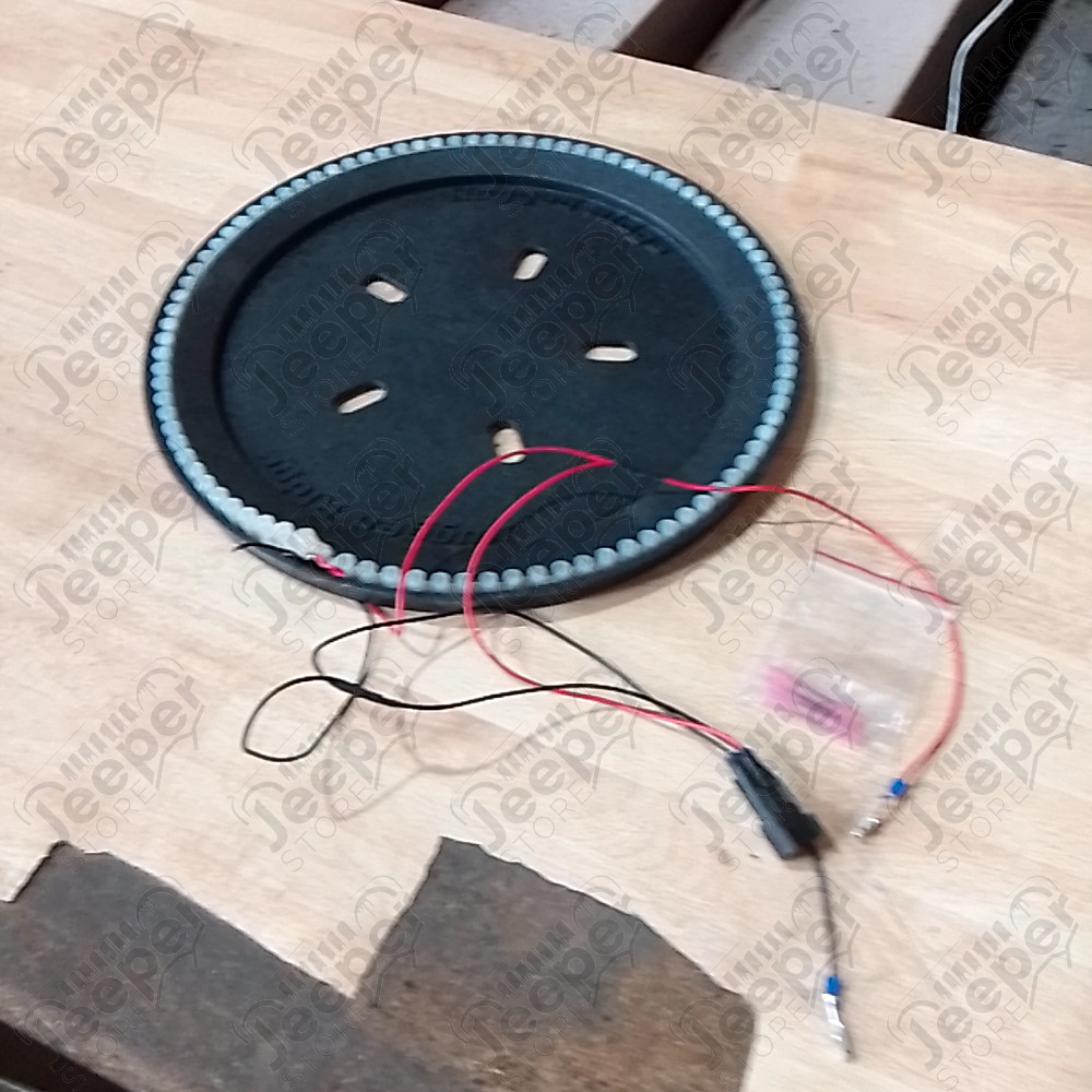 Occasion : 3eme feu stop rond à LED pour roue de secours universel (4 LEDS HS) pour Jeep KJ, JK, TJ, YJ, CJ8, CJ7, CJ6