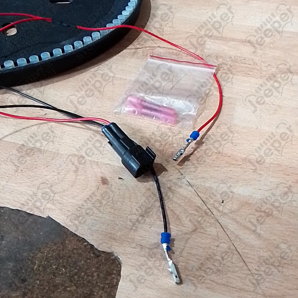 Occasion : 3eme feu stop rond à LED pour roue de secours universel (4 LEDS HS) pour Jeep KJ, JK, TJ, YJ, CJ8, CJ7, CJ6