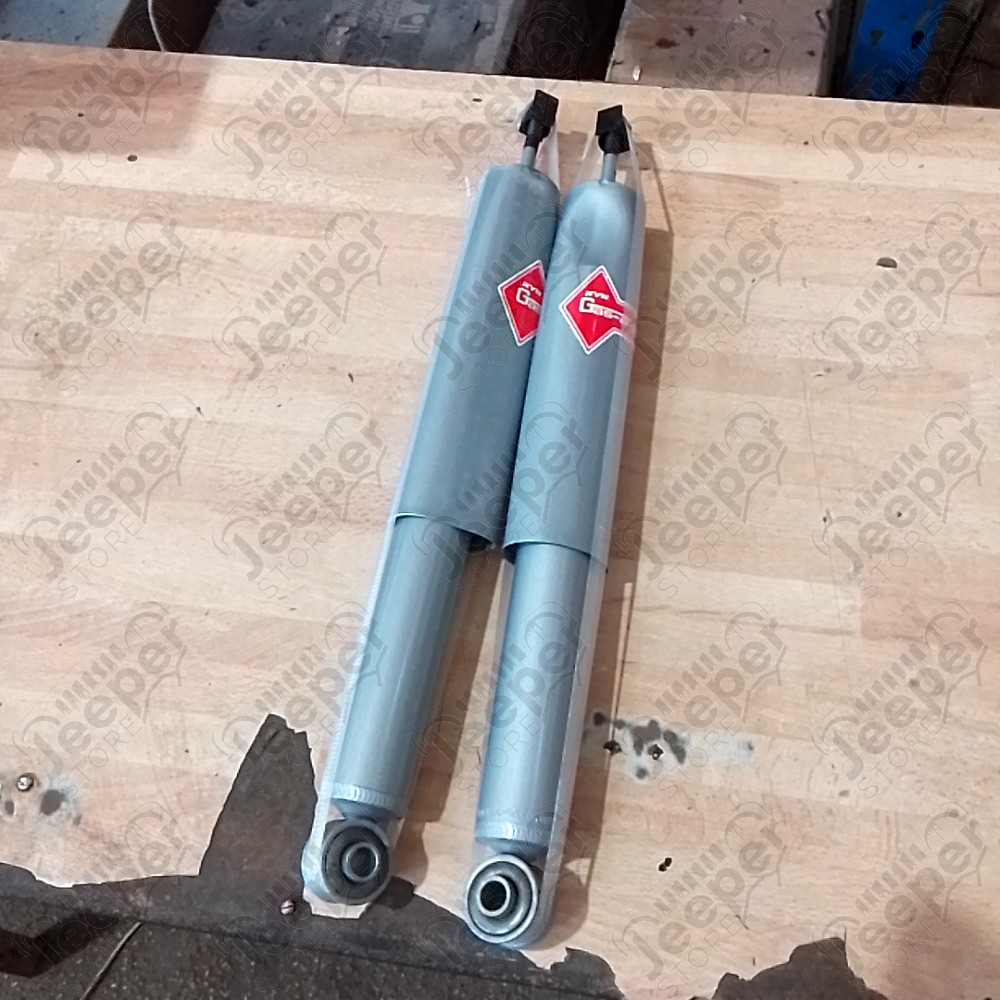 Occasion : Lot de 2 amortisseurs avant renforcés à gaz KYB Gaz-a-just (hauteur d'origine) pour Jeep Wrangler YJ