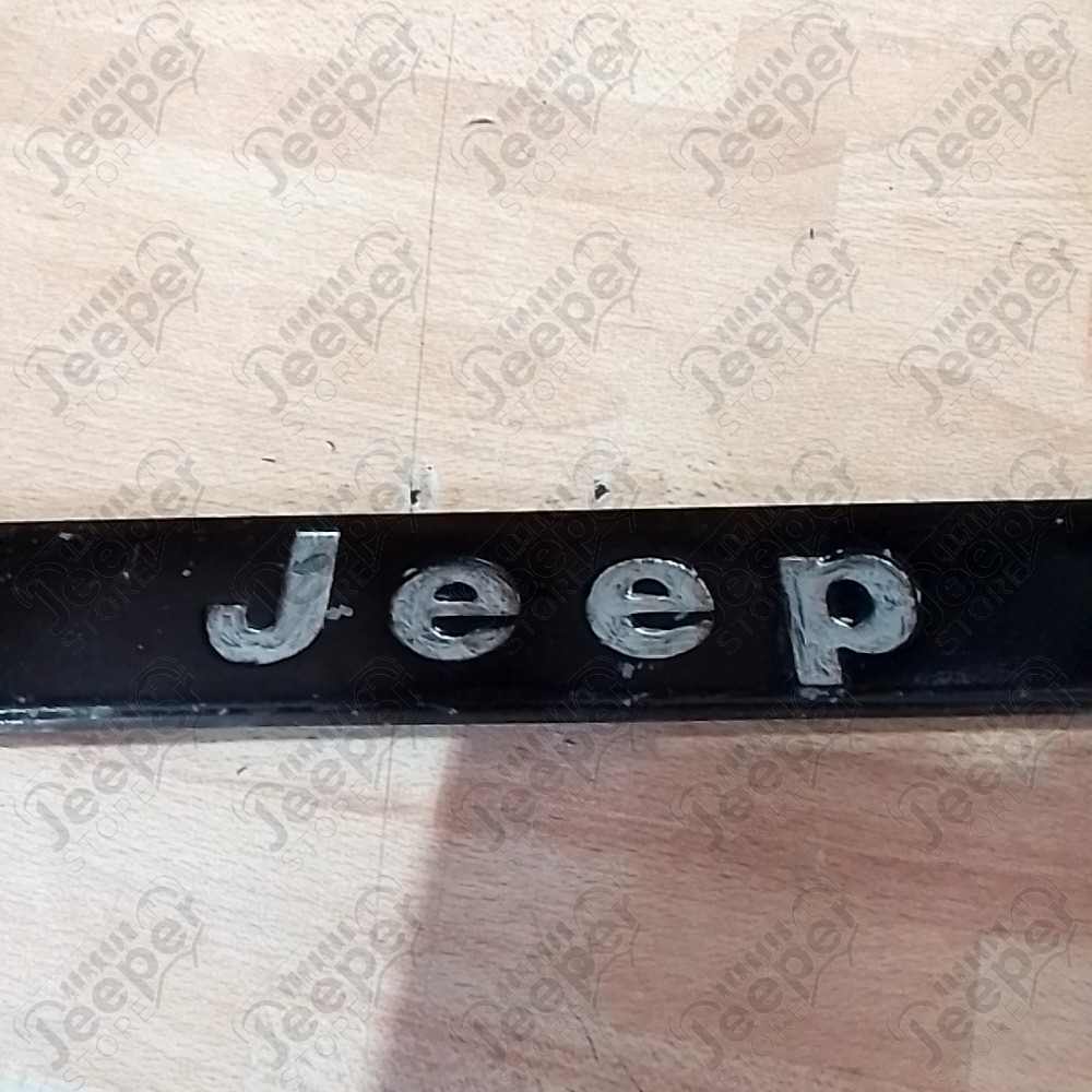 Occasion : Cache métallique pour poignée de hayon de coffre noir avec logo JEEP d'origine pour Jeep Cherokee XJ