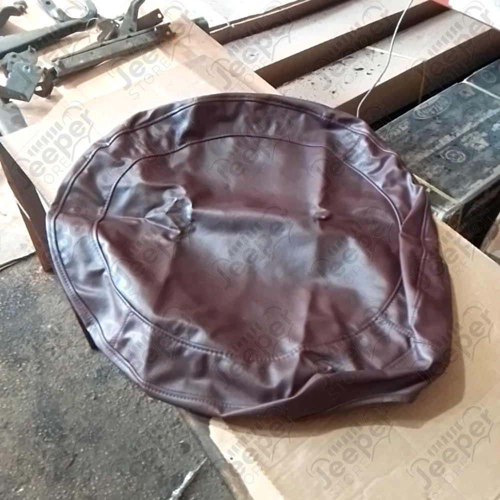 Occasion : Housse en simili cuir bordeaux pour roue de secours pour Jeep Cherokee XJ