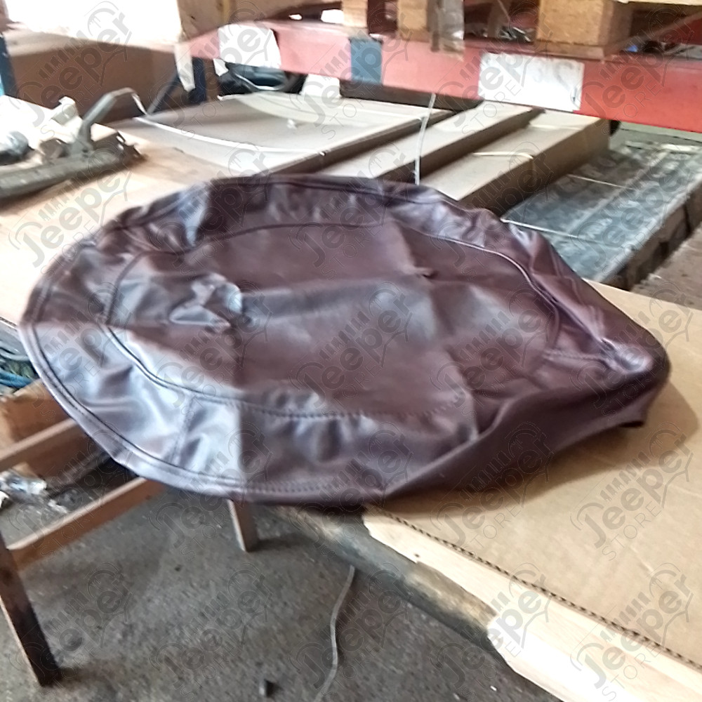 Occasion : Housse en simili cuir bordeaux pour roue de secours pour Jeep Cherokee XJ
