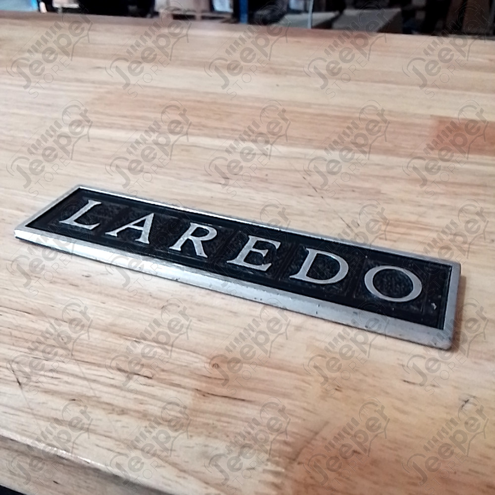 Occasion : Emblème logo "LAREDO" pour Jeep CJ7, YJ, XJ, ZJ, ZG