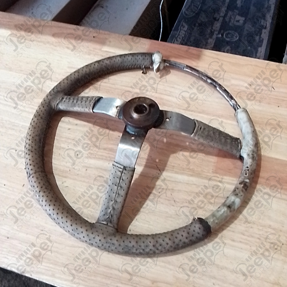Occasion : Volant en cuir beige à refaire pour Jeep CJ7, CJ8, YJ, MJ, XJ