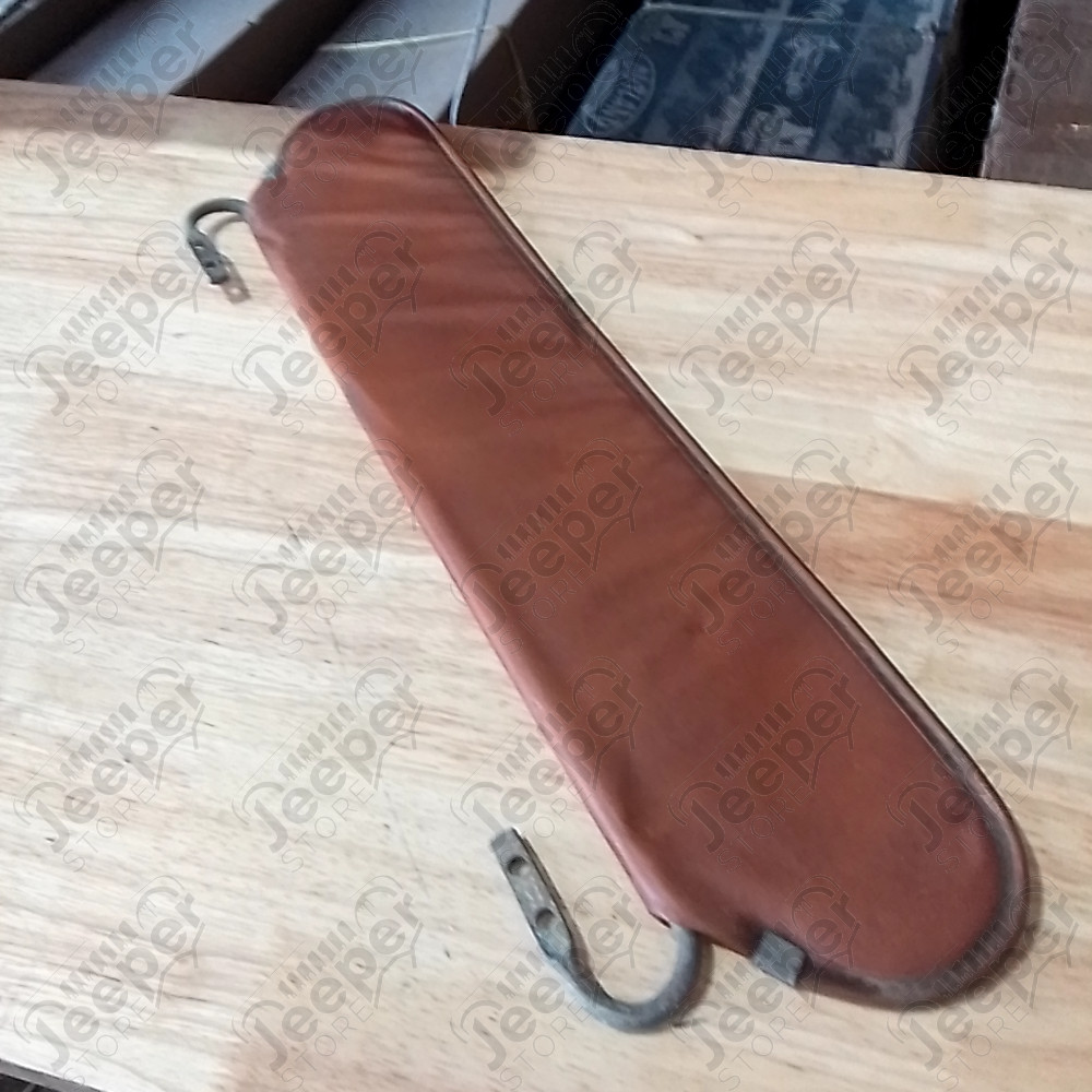 Occasion : Pare soleil avant en cuir marron pour Jeep CJ5, CJ7, YJ