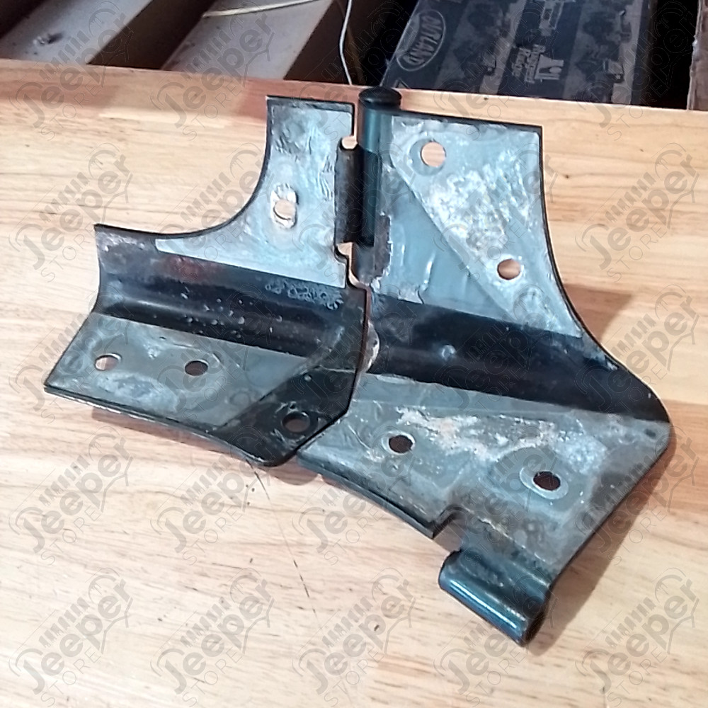 Occasion : Lot de 2 charnières de baie de pare brise vert foncé pour Jeep Wrangler TJ