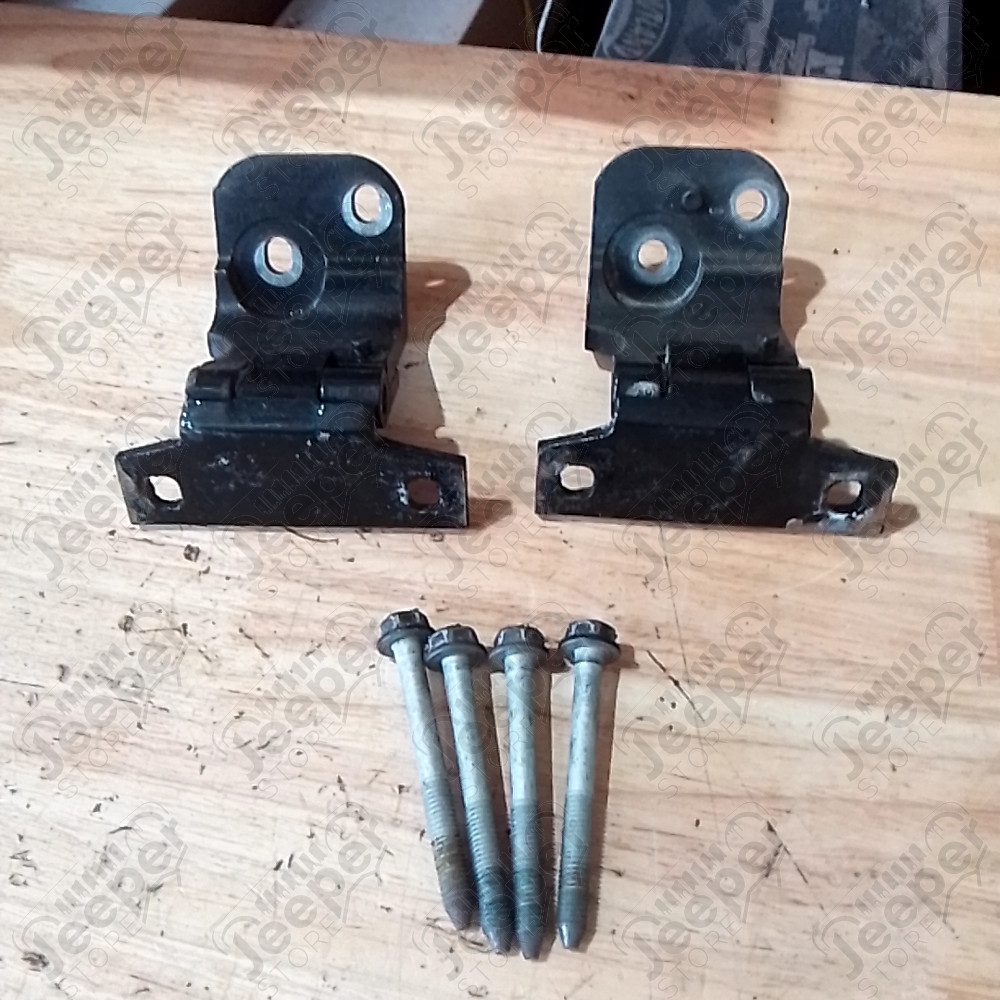 Occasion : Lot de 2 charnières noires de portière avant gauche pour Cadillac Seville STS 4.6L V8 - 32 soupapes - 4 portes - Boite automatique 4 rapports