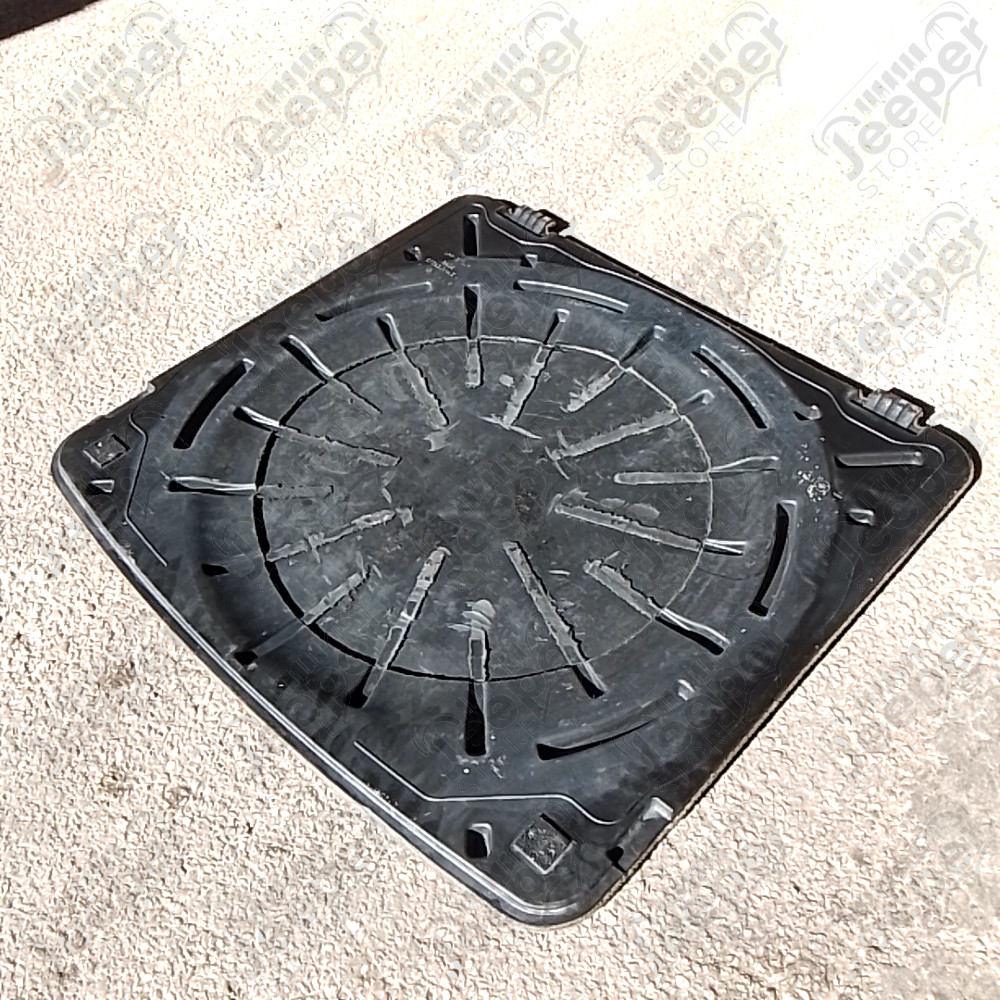 Occasion : Trappe de coffre en tissu gris pour roue de secours pour Jeep Grand Cherokee WJ, WG