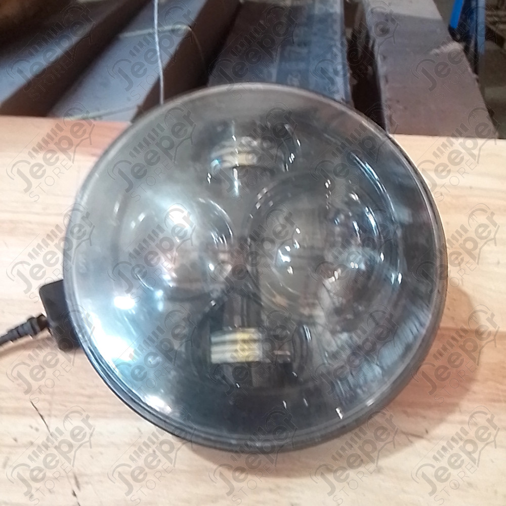 Occasion : Lot de 2 phares avant ronds à LED de 7" pour Jeep CJ6, CJ7, CJ8, TJ, JK
