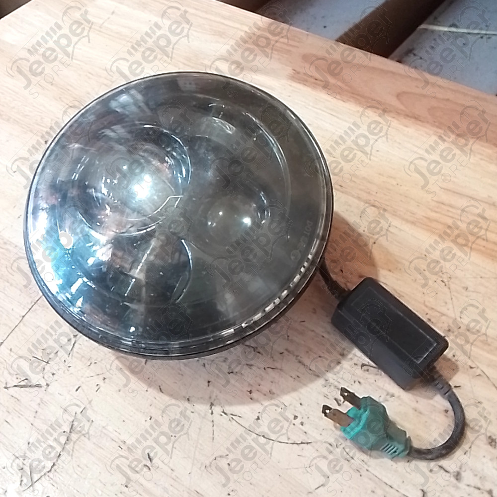 Occasion : Lot de 2 phares avant ronds à LED de 7" pour Jeep CJ6, CJ7, CJ8, TJ, JK