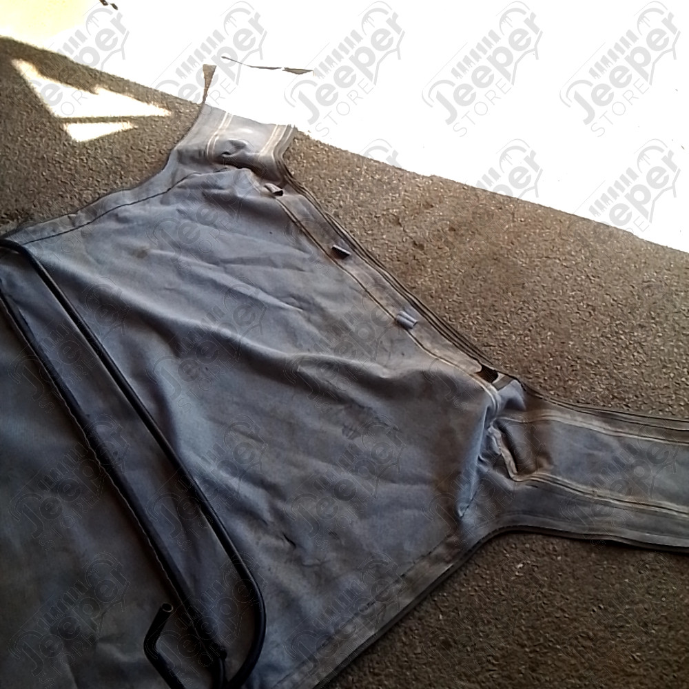Occasion : Bâche Bestop grise incomplète. pour Jeep CJ7, YJ, TJ
