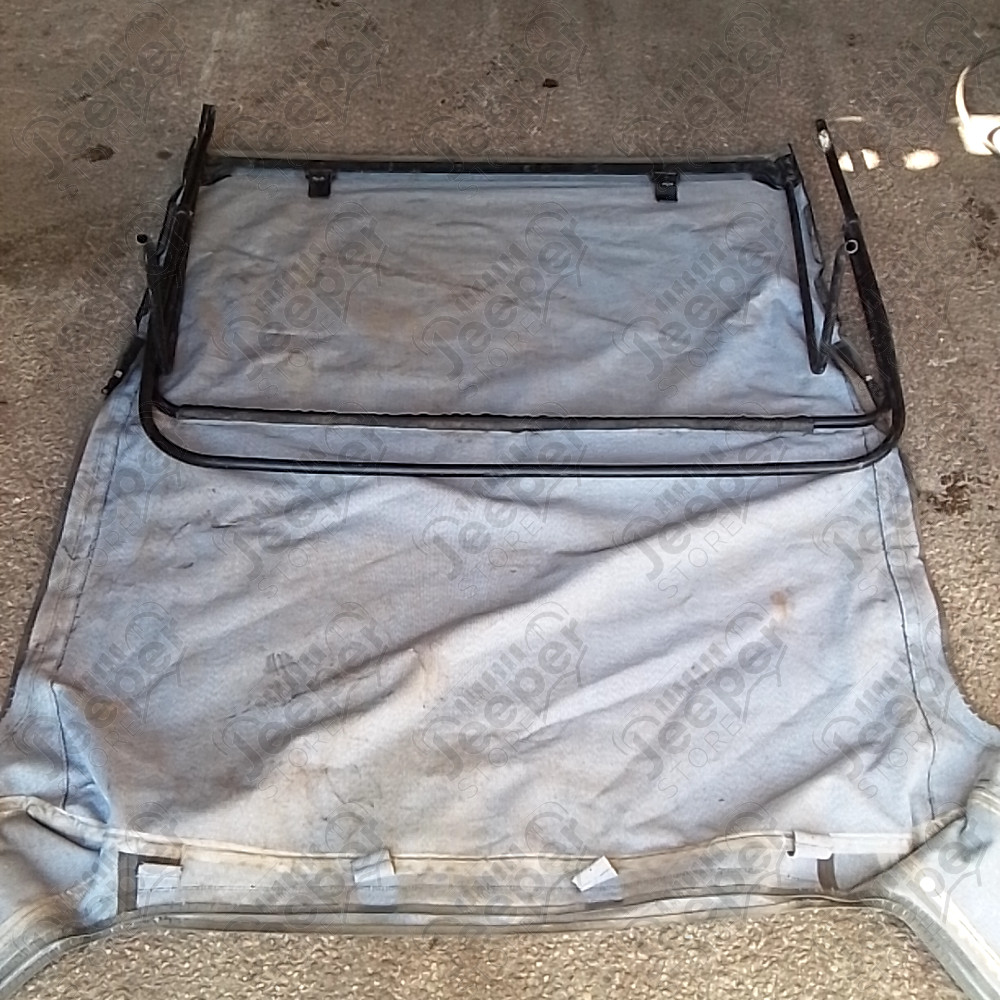 Occasion : Bâche Bestop grise incomplète. pour Jeep CJ7, YJ, TJ