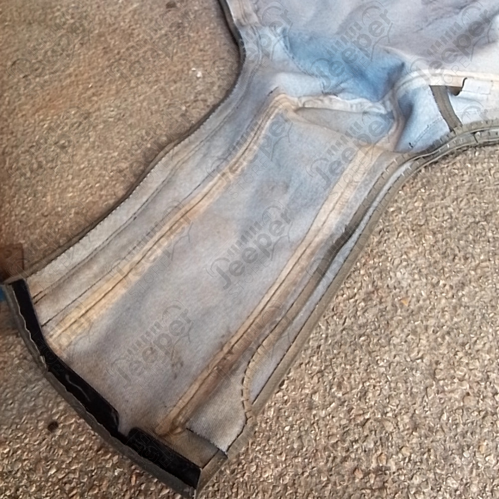 Occasion : Bâche Bestop grise incomplète. pour Jeep CJ7, YJ, TJ