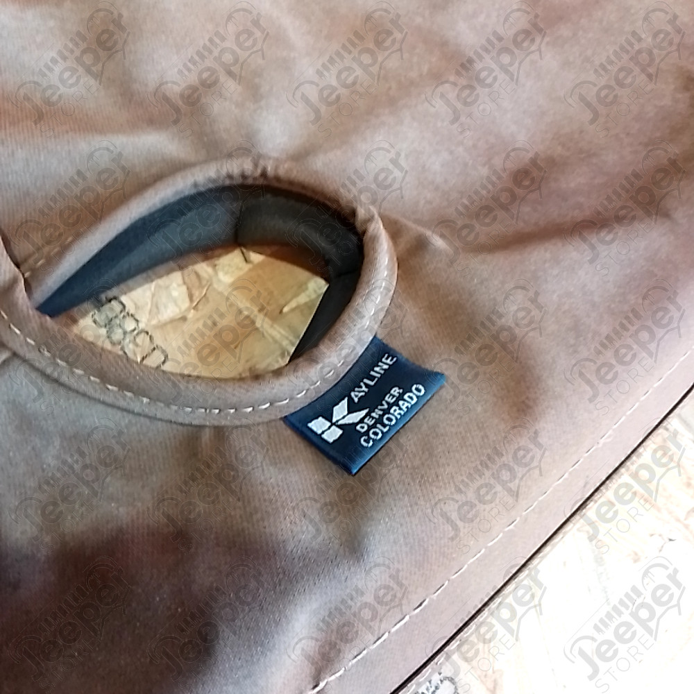 Occasion : Duster couverture de plateau marron Kayline pour Jeep Wrangler YJ