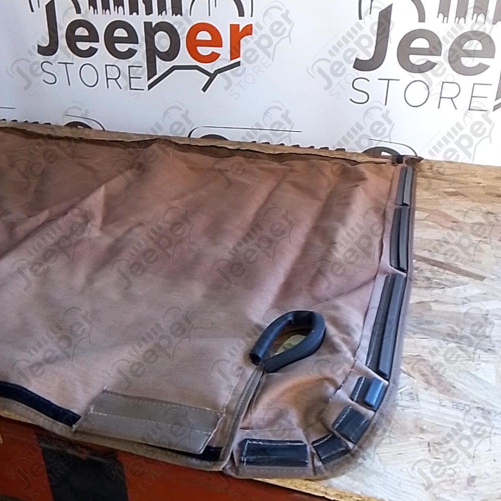 Occasion : Duster couverture de plateau marron Kayline pour Jeep Wrangler YJ