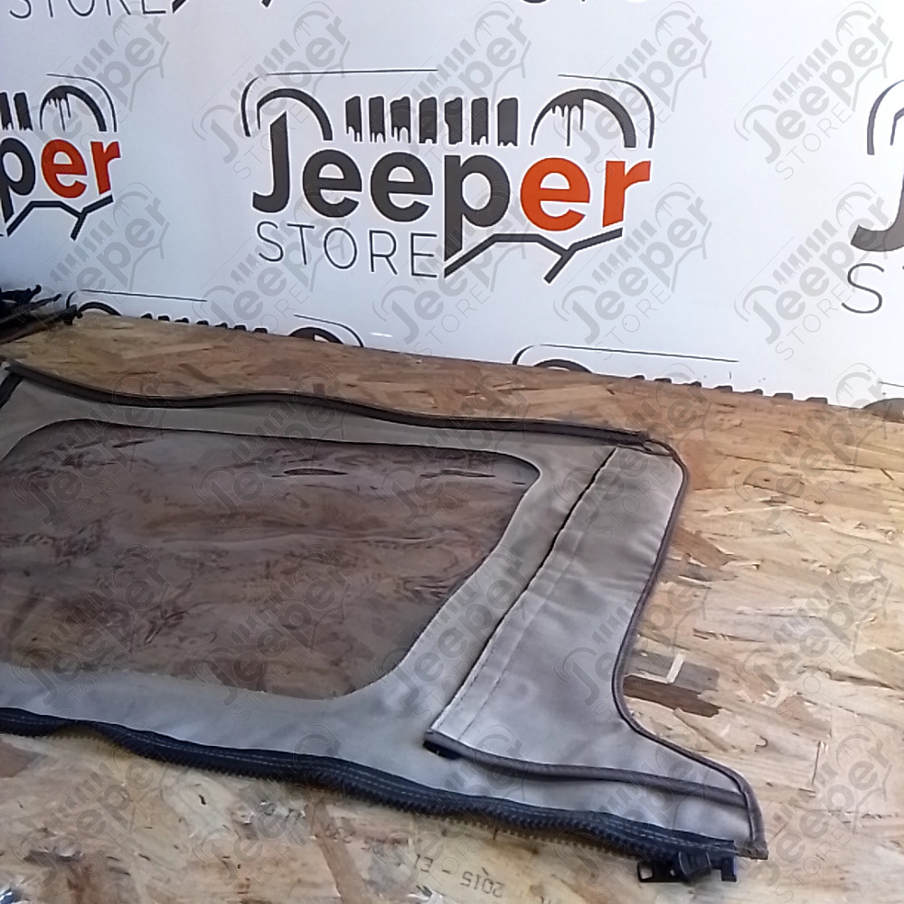 Occasion : Fenêtre droite marron pour bache Kayline pour Jeep CJ7, YJ