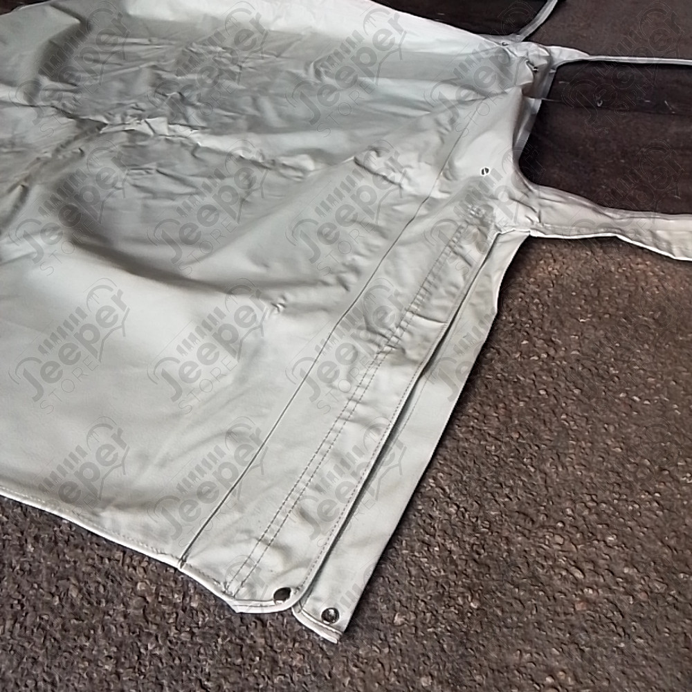 Occasion : Bâche en simili cuir blanc pour Jeep CJ5, CJ6