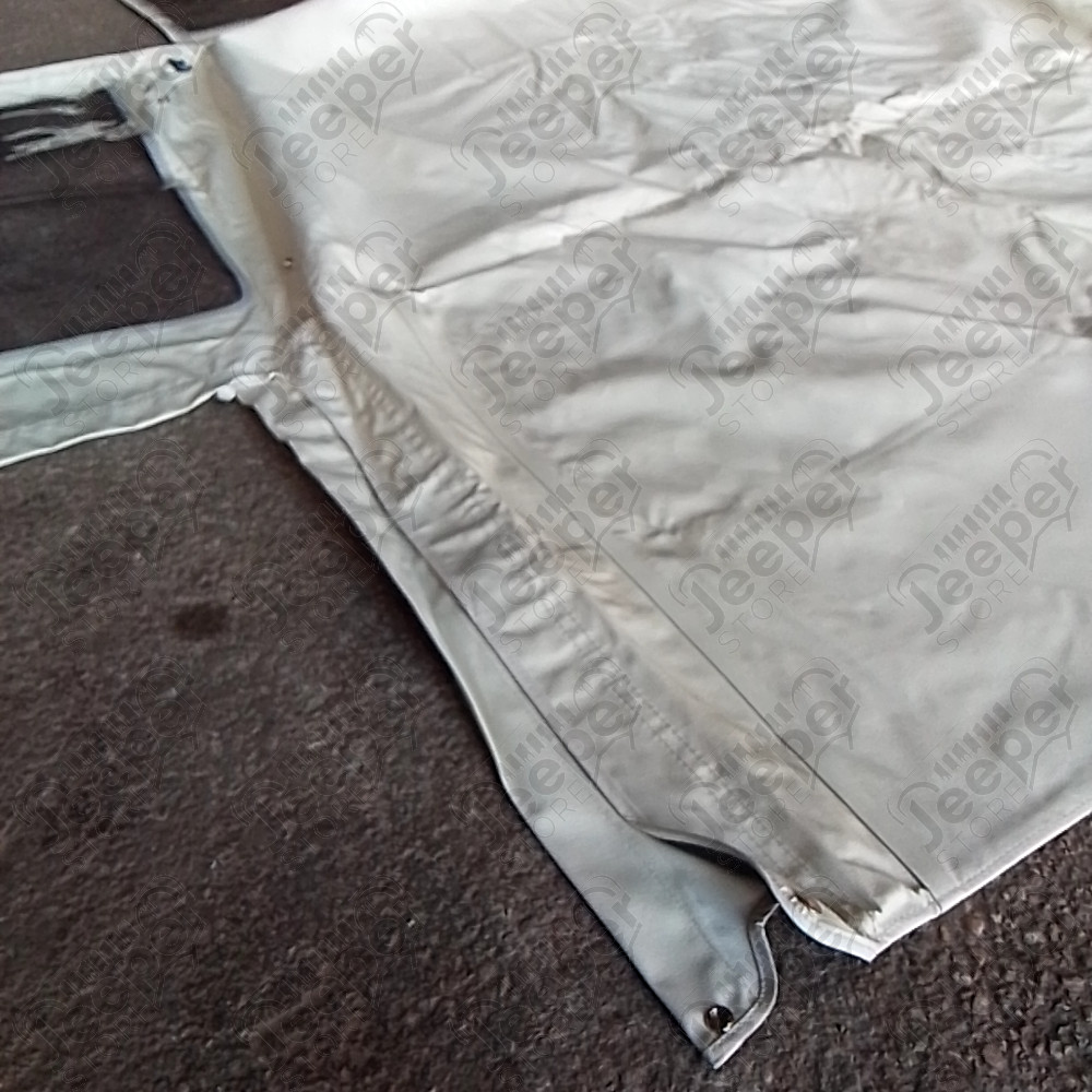 Occasion : Bâche en simili cuir blanc pour Jeep CJ5, CJ6