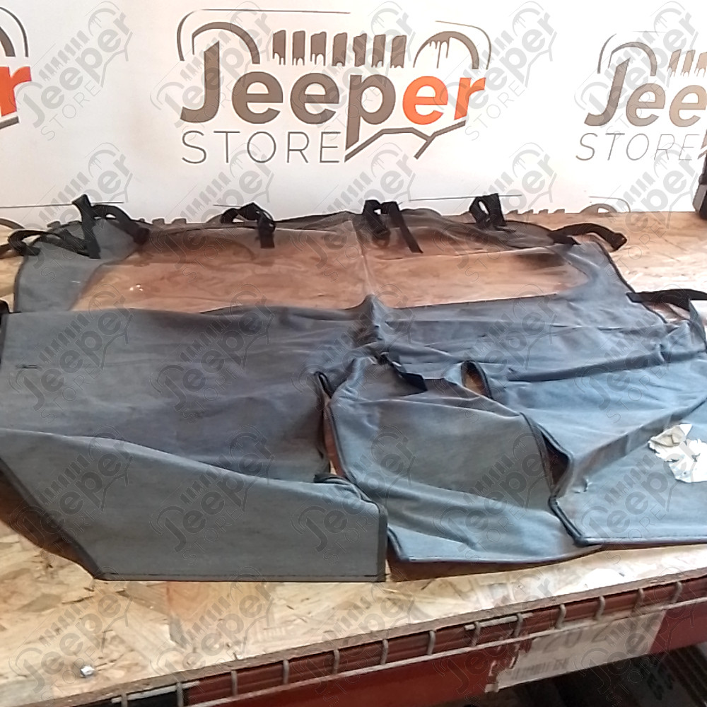 Occasion : Windjammer rideau arrière noir (origine Jeep Mopar) pour Jeep TJ, JK