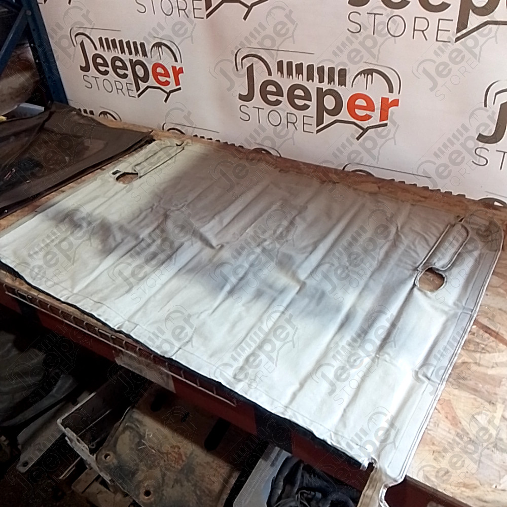 Occasion : Duster couverture de plateau simili cuir blanc marque Kayline pour Jeep CJ5, CJ7, YJ