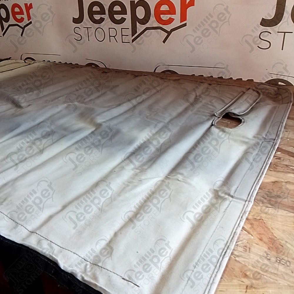 Occasion : Duster couverture de plateau simili cuir blanc marque Kayline pour Jeep CJ5, CJ7, YJ