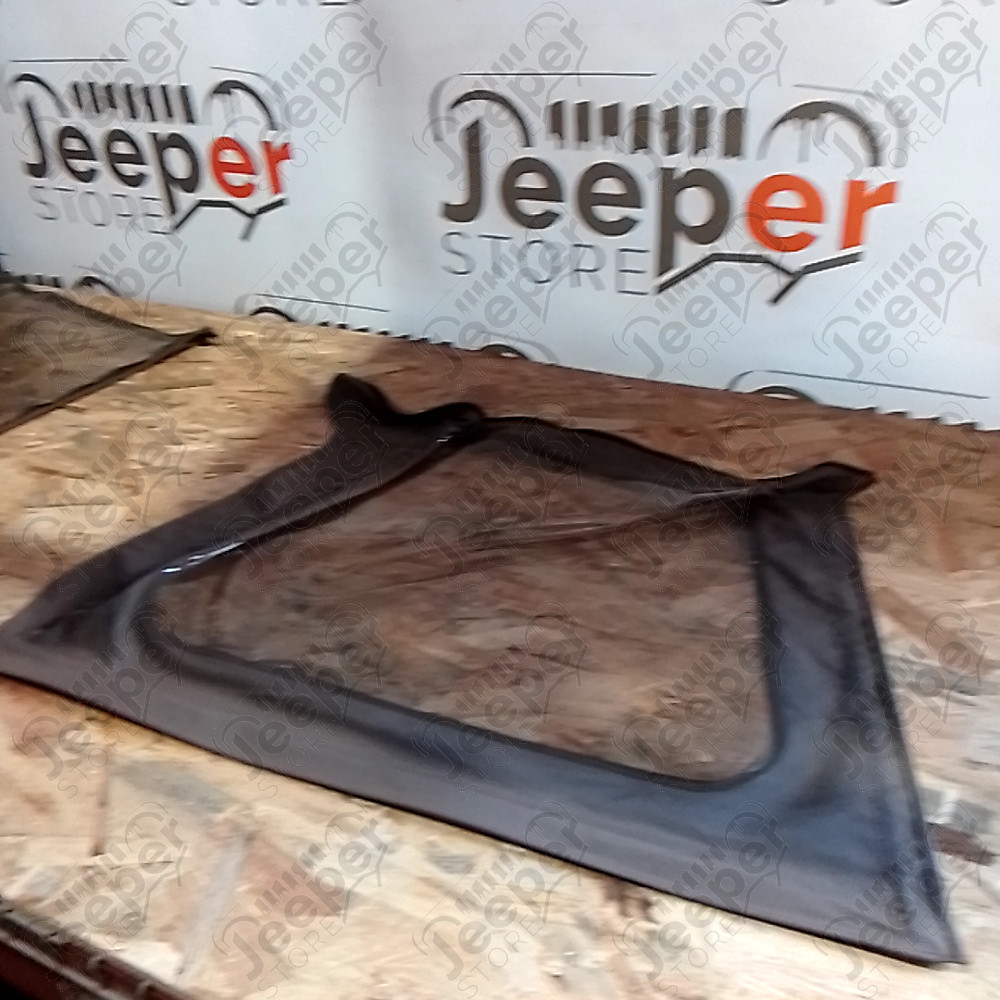 Occasion : Fenêtre plastique gauche pour bâche marron pour Jeep CJ7, YJ, TJ