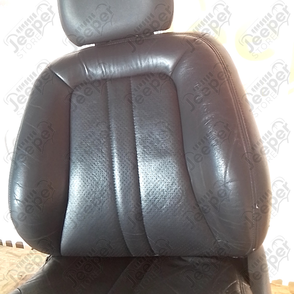 Occasion : Siège avant gauche en cuir noir réglable électriquement (sans socle) pour Jeep Grand Cherokee ZJ, ZG