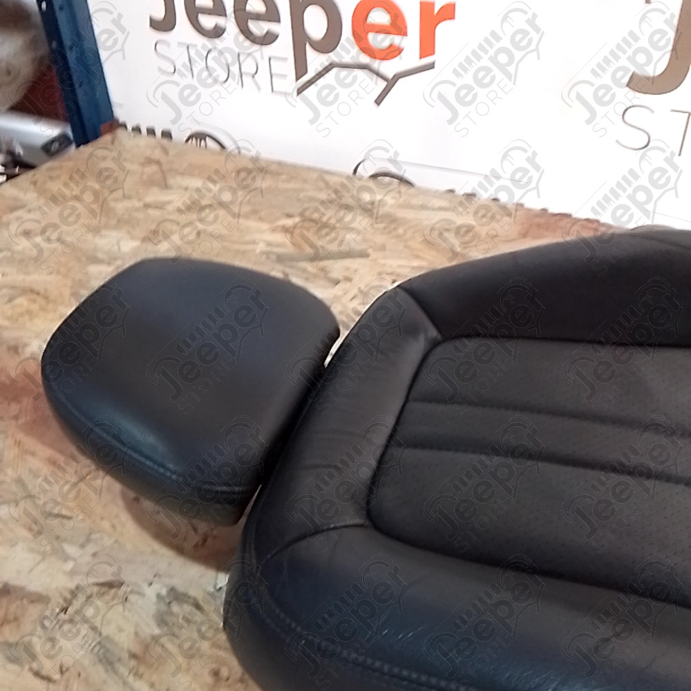 Occasion : Siège avant gauche en cuir noir réglable électriquement (sans socle) pour Jeep Grand Cherokee ZJ, ZG