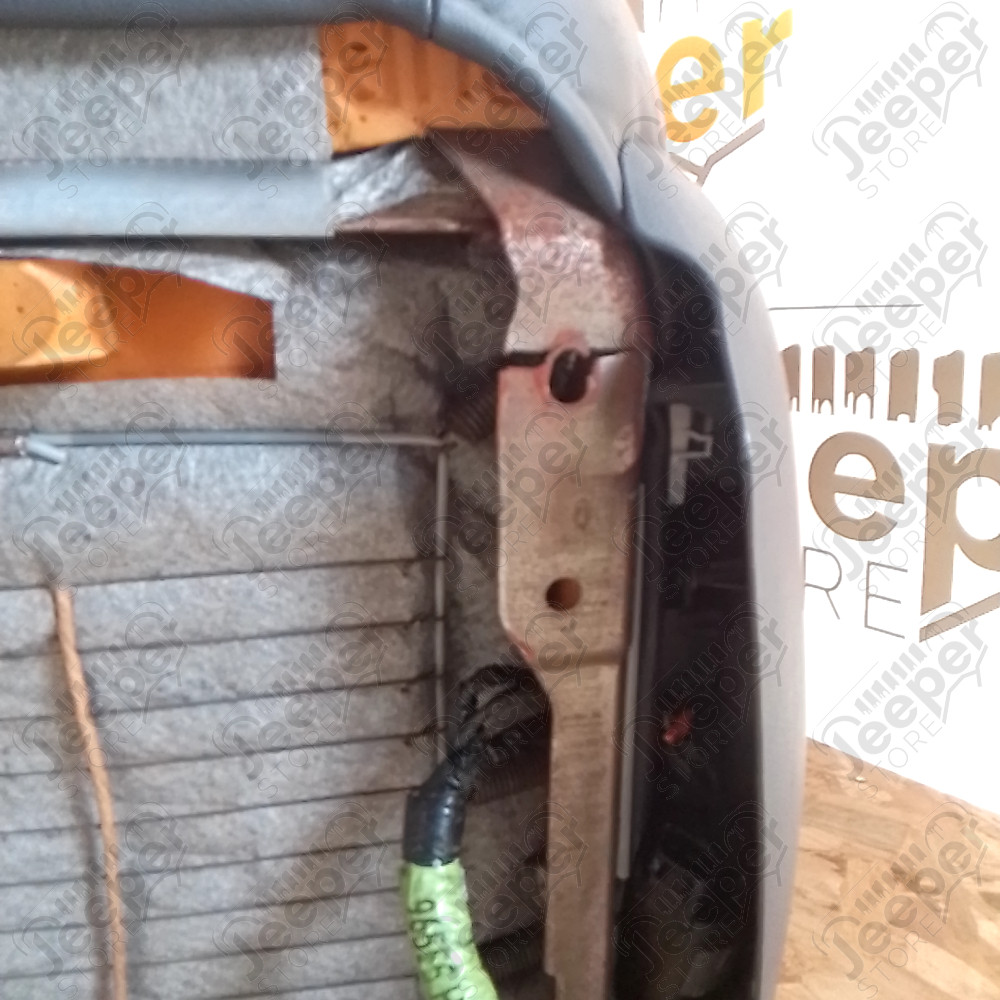 Occasion : Siège avant gauche en cuir noir réglable électriquement (sans socle) pour Jeep Grand Cherokee ZJ, ZG