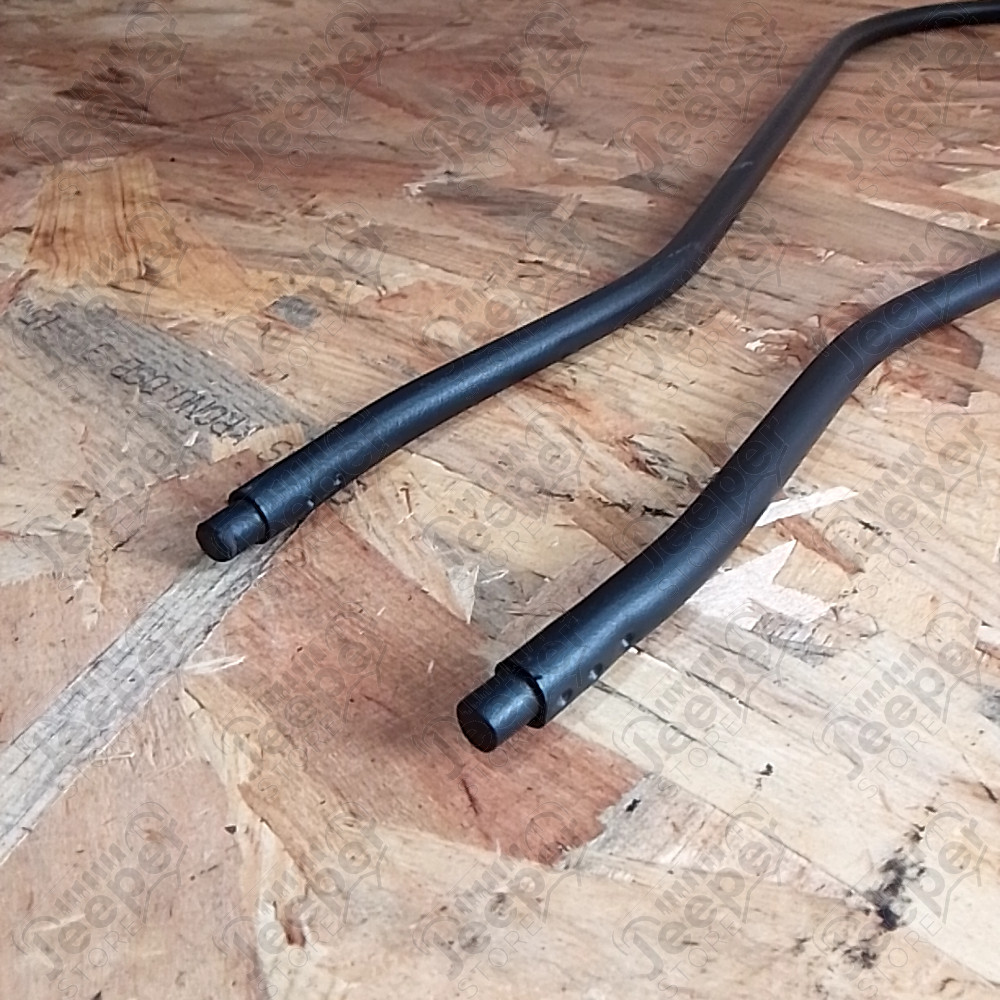 Occasion : Lot de 2 barres métalliques pour bâche entourage de porte pour Jeep CJ7, CJ8, YJ, TJ