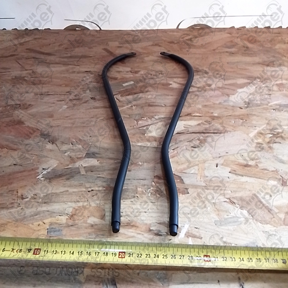 Occasion : Lot de 2 barres métalliques pour bâche entourage de porte pour Jeep CJ7, CJ8, YJ, TJ