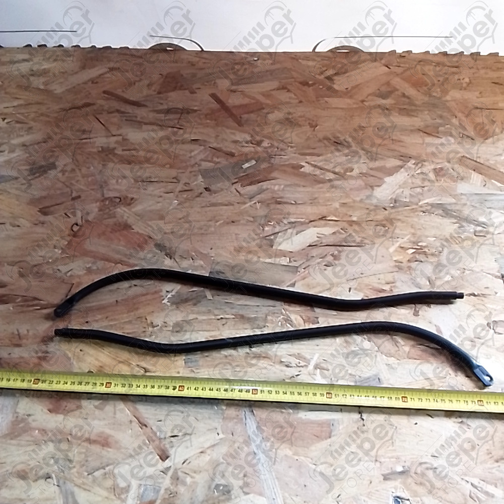Occasion : Lot de 2 barres métalliques pour bâche entourage de porte pour Jeep CJ7, CJ8, YJ, TJ