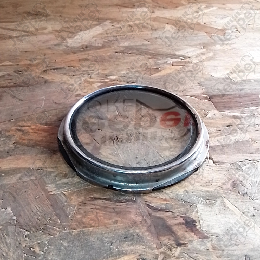 Occasion : Cerclage de phare avec vitre en verre diamètre 155 mm pour Jeep divers