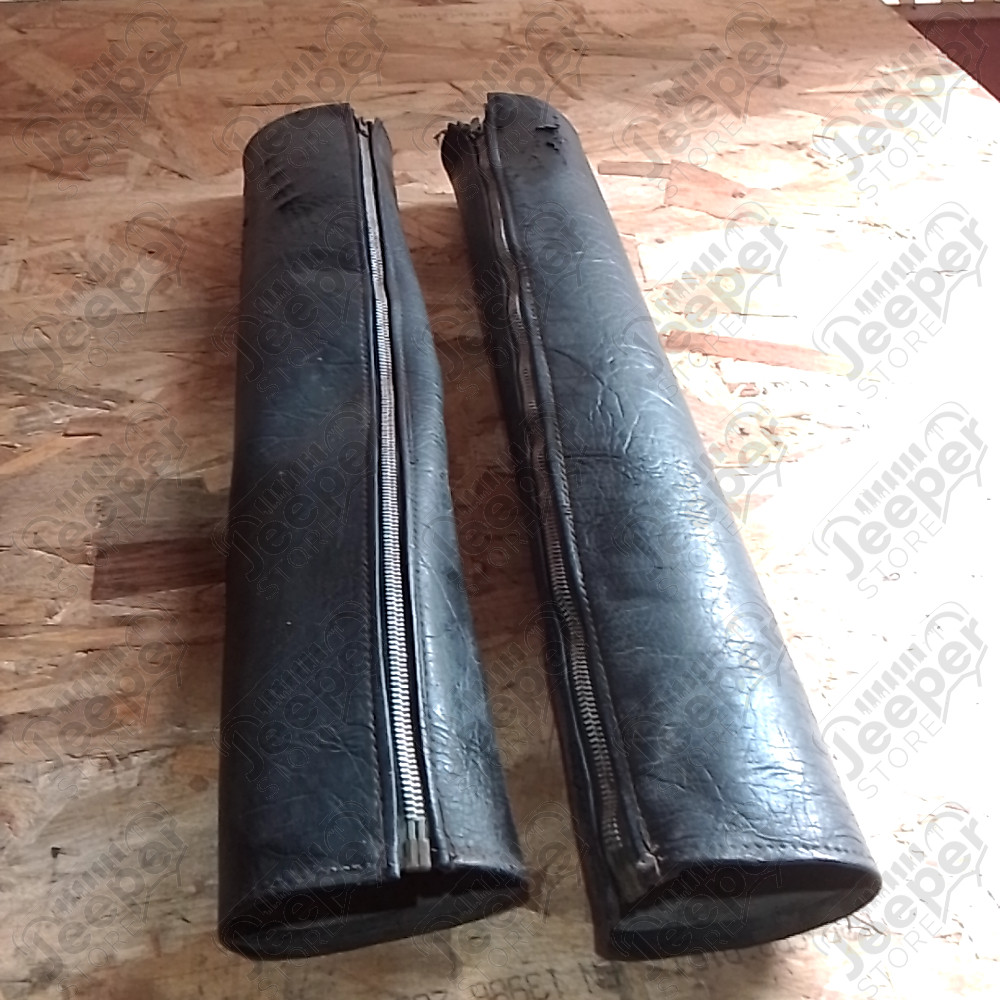 Occasion : Lot de 2 housses d'arceaux de sécurité en simili cuir noir pour Jeep CJ5, CJ7