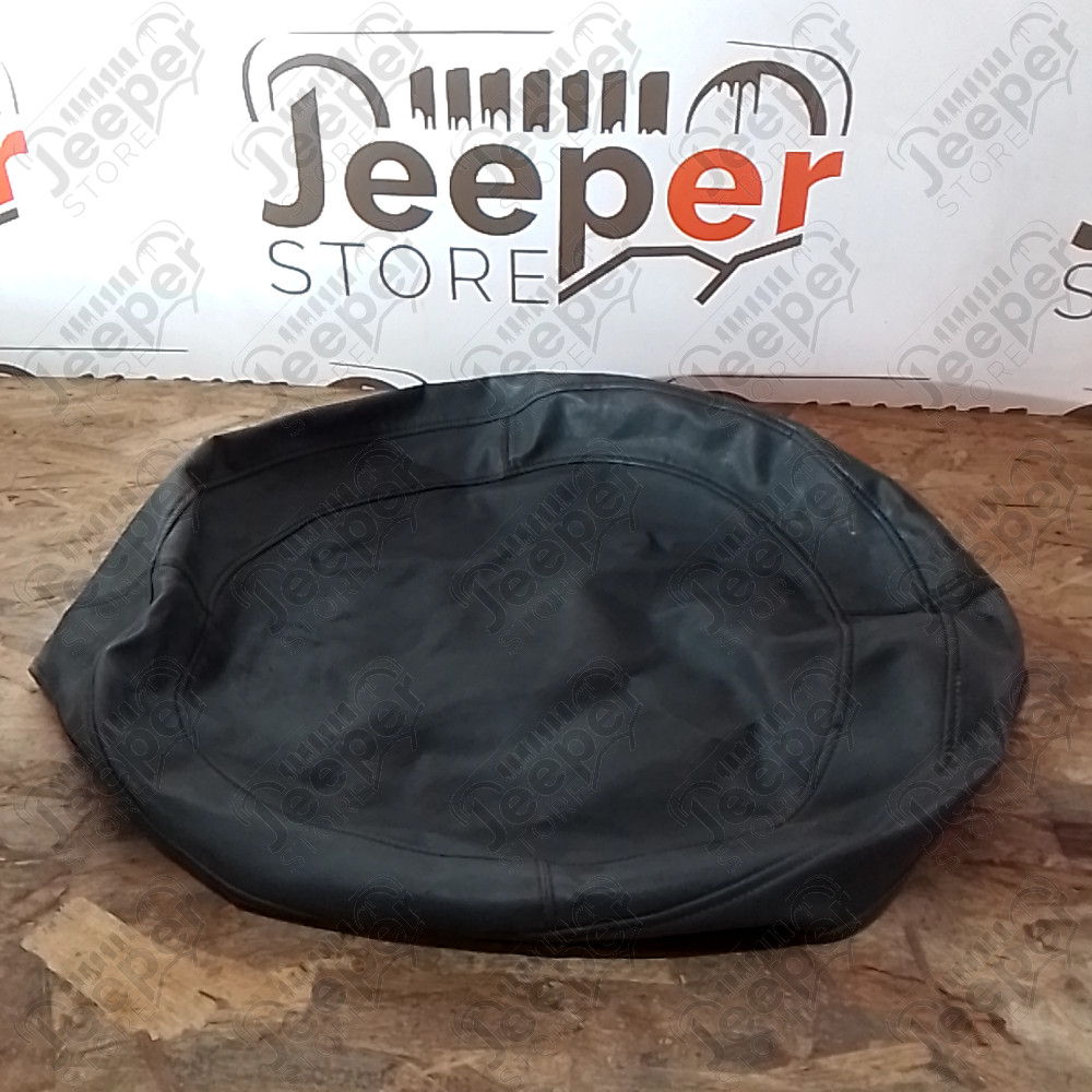 Occasion : Housse de roue de secours en cuir gris d'origine pour Jeep Cherokee XJ