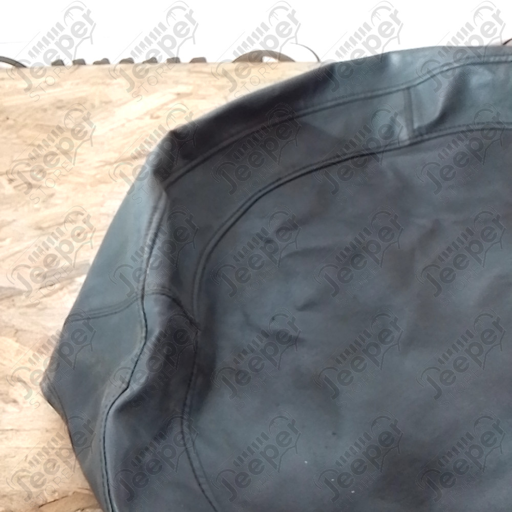 Occasion : Housse de roue de secours en cuir gris d'origine pour Jeep Cherokee XJ