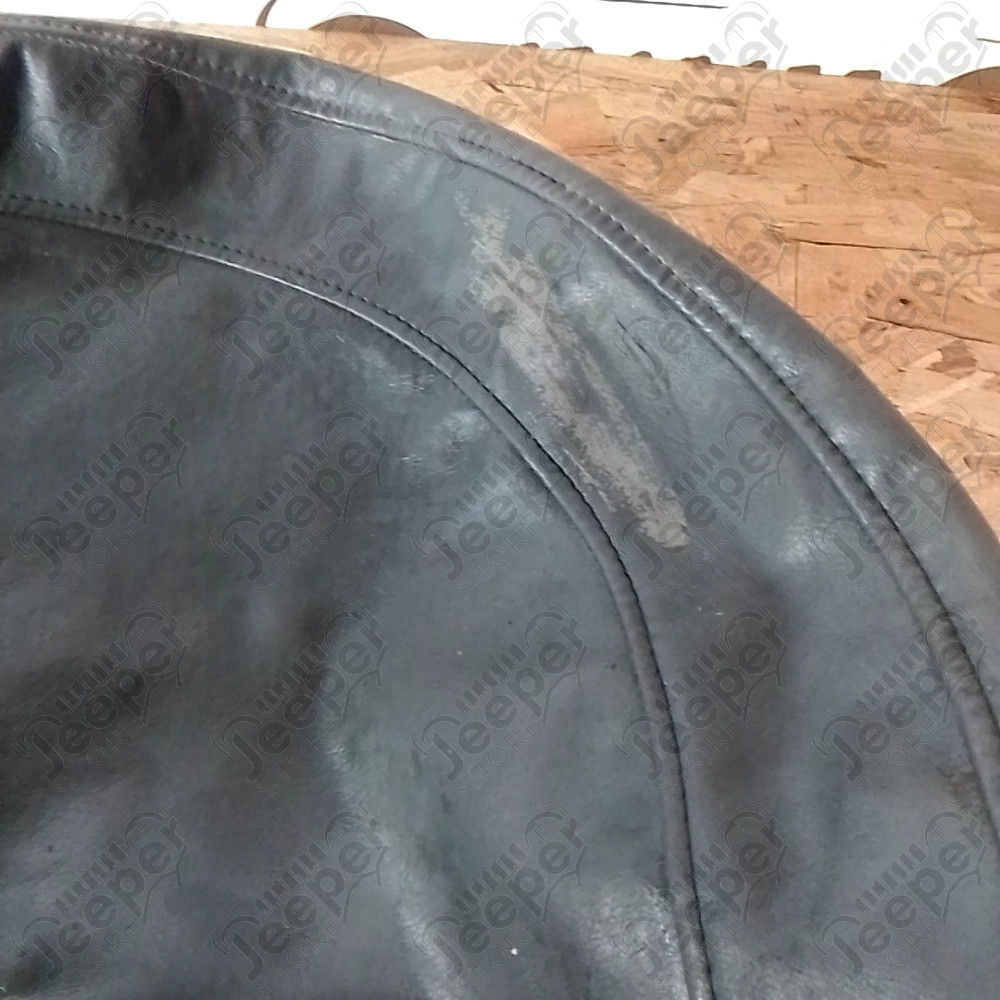 Occasion : Housse de roue de secours en cuir gris d'origine pour Jeep Cherokee XJ