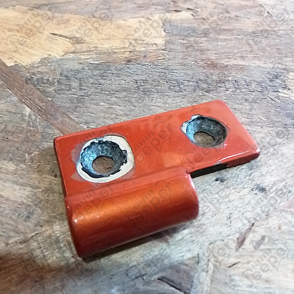 Occasion : Partie de charnière de porte gauche orange pour Jeep CJ7, CJ8, YJ