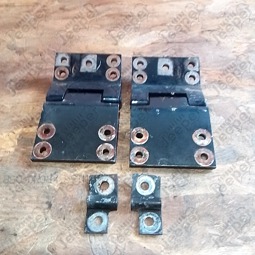 Occasion : Lot de 2 charnières de hayon de hardtop noires / bleues foncées pour Jeep CJ7, CJ8