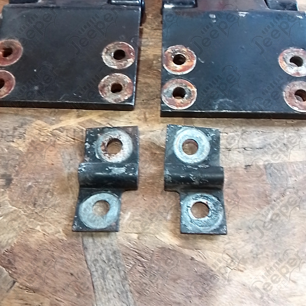 Occasion : Lot de 2 charnières de hayon de hardtop noires / bleues foncées pour Jeep CJ7, CJ8